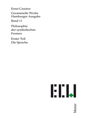 cover image of Philosophie der symbolischen Formen. Erster Teil
